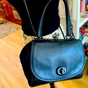 COACH black leather handbag